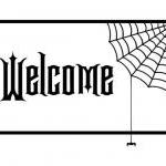 Welcome With Spider Web Removeable Vinyl Wall Decal 22206 on Luulla