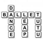 Ballet Dance Scrabble Tile Wall Decal 22154