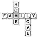 Wall Decal Family Home Love Scrabble Tiles Vinyl..