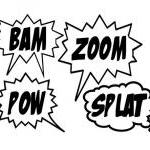 Wall Decal Bam Zoom Pow Splat Set Of Four Comics..