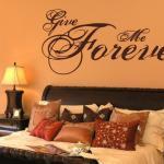 Give Me Forever Vinyl Wall Decal 22062