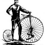Wall Decal Bicycle Antique Vintage Style Bicycle..