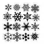 Removeable Snow Flakes Vinyl Wall Decals 22234