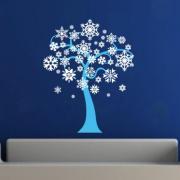 Winter Snowflakes Tree Removeable Vinyl Wall Decal 22243