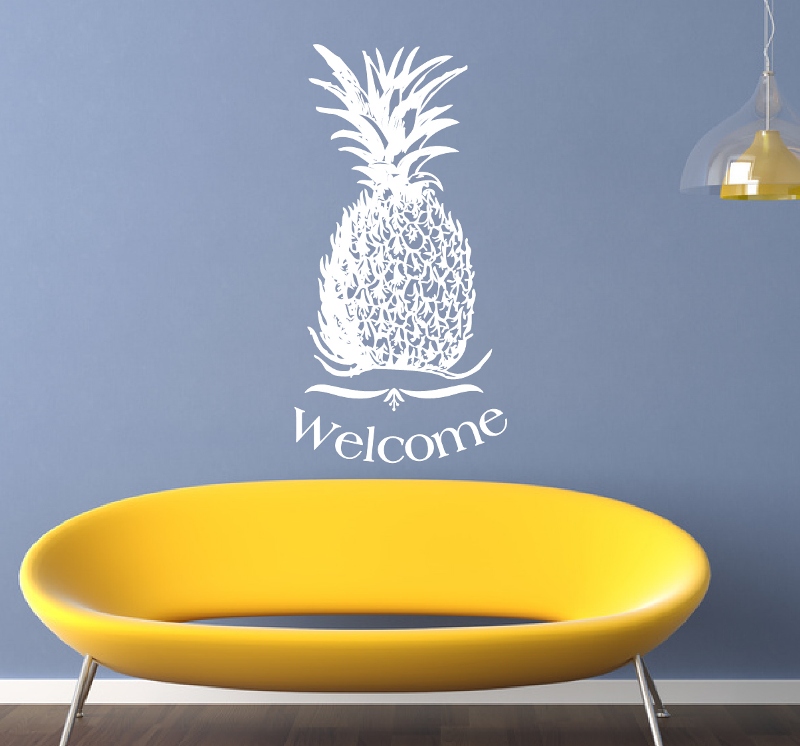 Wall Decal Pineapple Welcome Vinyl Wall Decal 22310