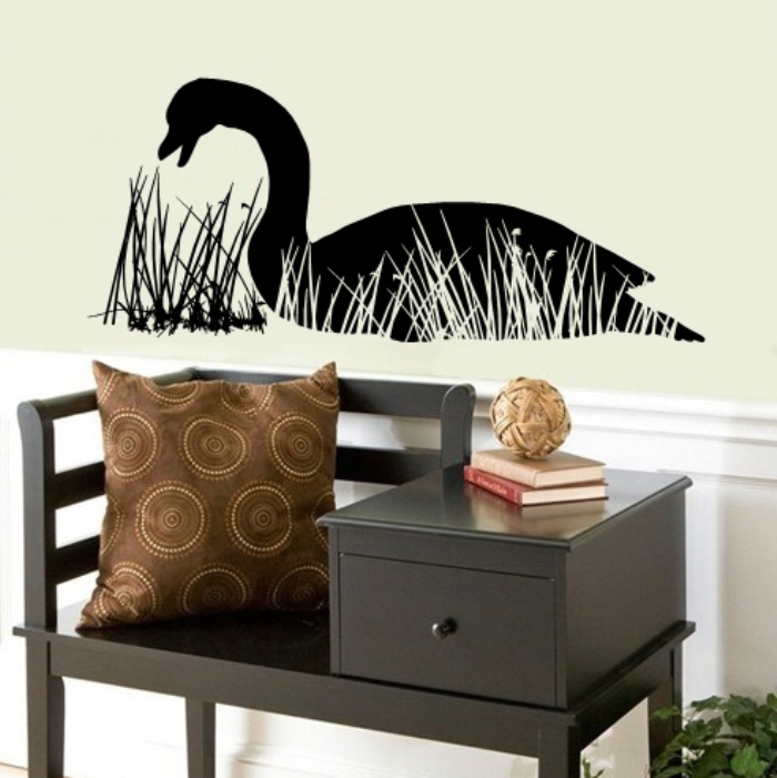 Wall Decal Goose In Grass Reeds 22231